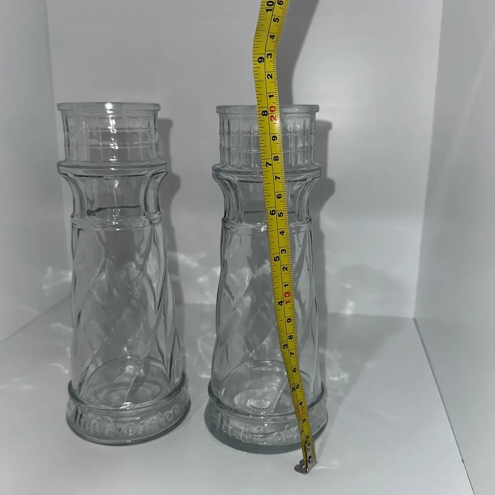 Vintage Red Lobster Lighthouse Vase set of‎ 2